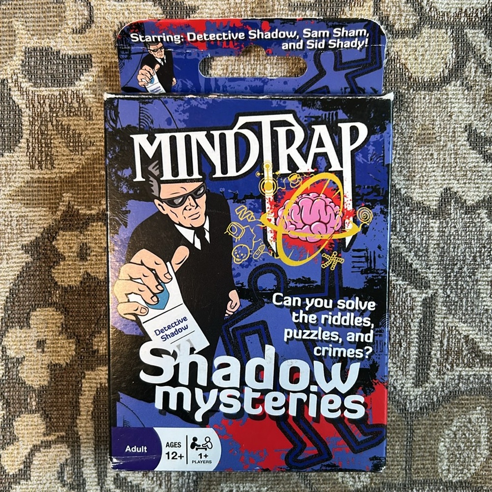 4/$20 MindTrap Shadow Mysteries - Ultimate Whodunnit Card Game